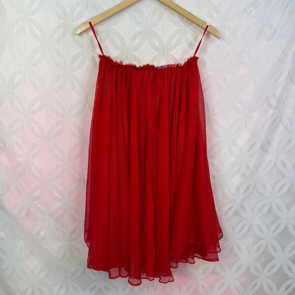 Blaque Label Red Chiffon Sweetheart Mini Dress Size XS NWT - Picture 3 of 11